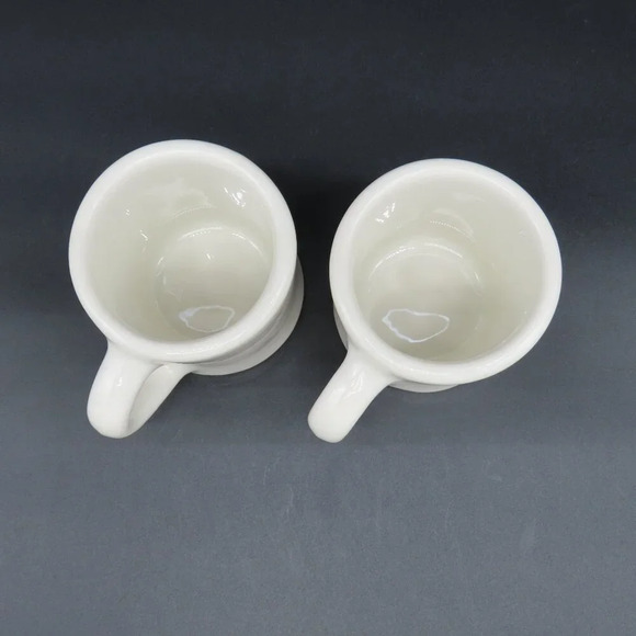 Walker China Restaurant Ware Mugs Coffee Cups China Set of 2 Vintage - Picture 3 of 7